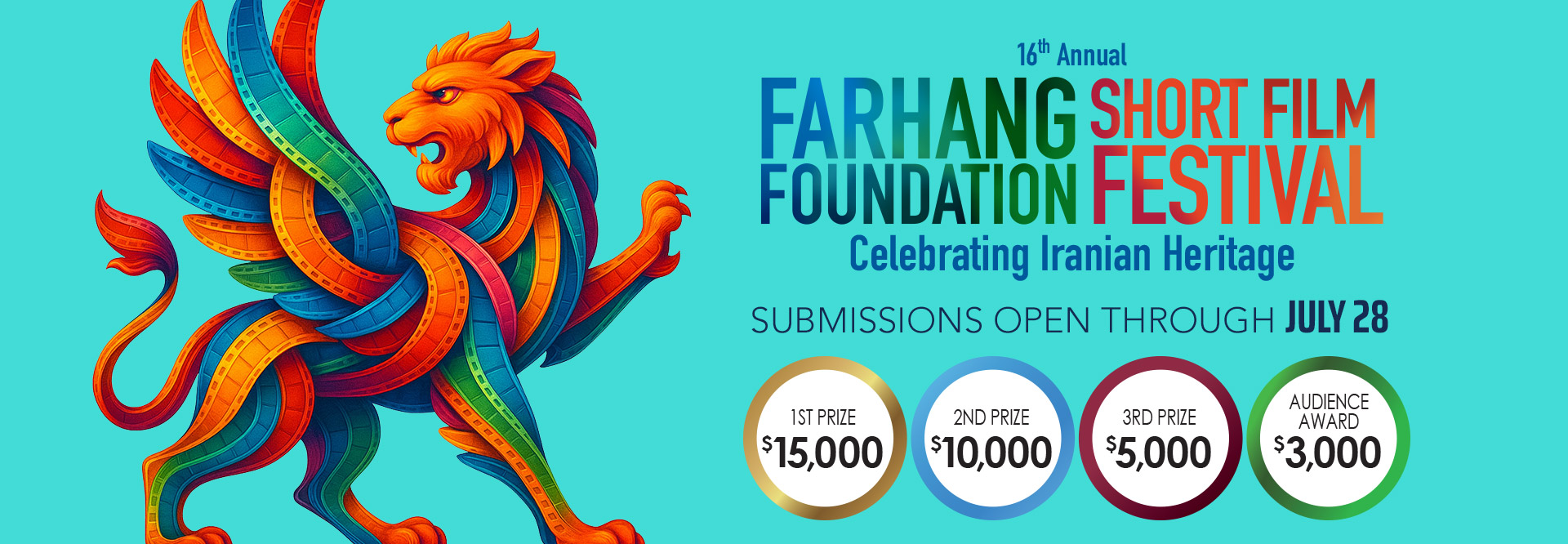 Farhang Film Festival 2025 - Submisisons Open banner